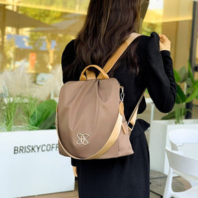 Anti-Theft Large Capacity Backpack So-Comfy Brown 