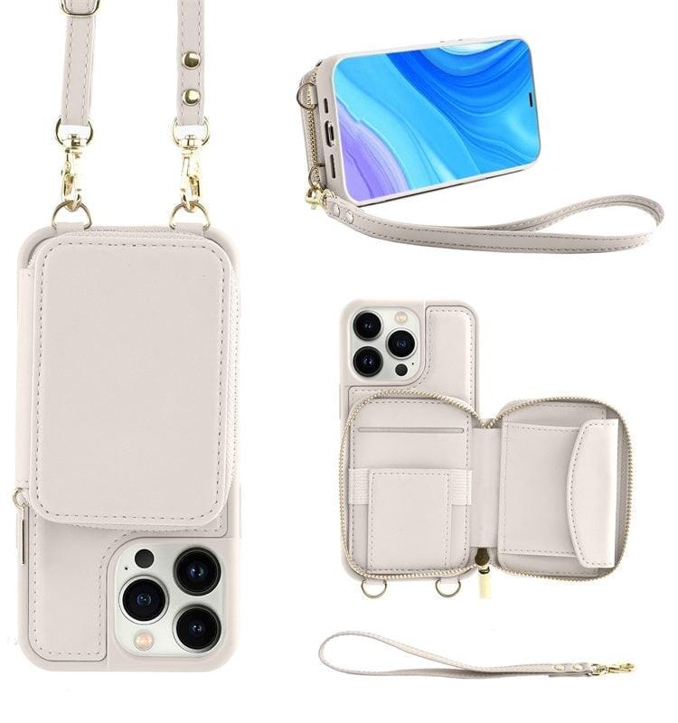 IPhone Convertible Leather Crossbody Wallet Bag So-comfy Off White 12 