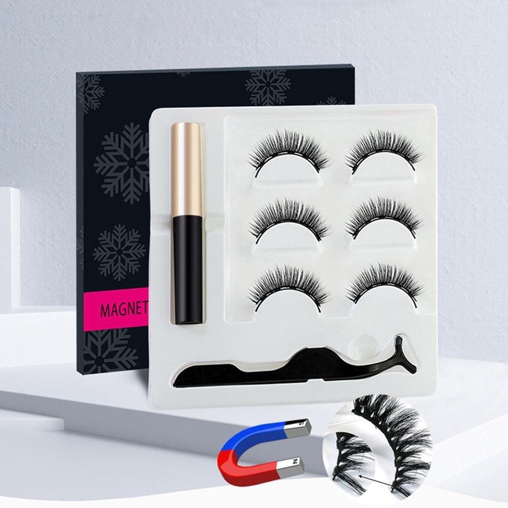 REUSABLE MAGNETIC EYELASH KIT Slay In Style Magnetic Eyelashes-Set of 3 Pair 